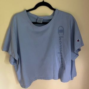Baby blue Champion tee